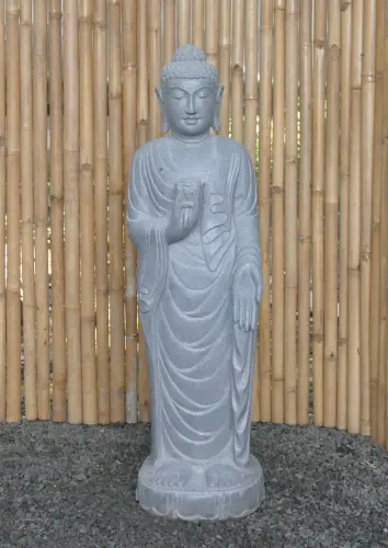 Product image of the product “Standing Buddha with Lotus Flower, ca. 120 cm H ”